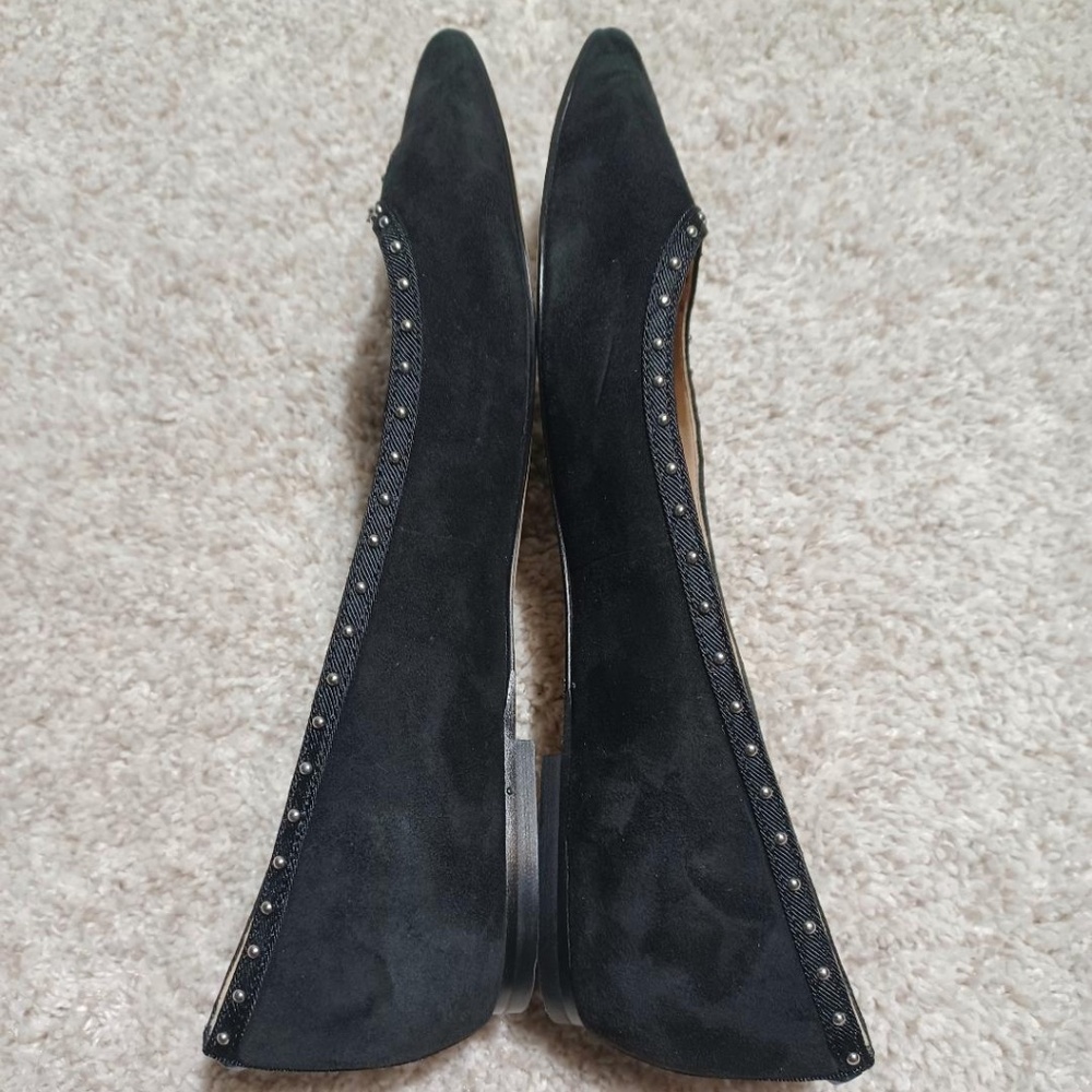 SAM EDELMAN 'Rini' Studded Suede Pointed Toe Flats - Picture 3 of 7